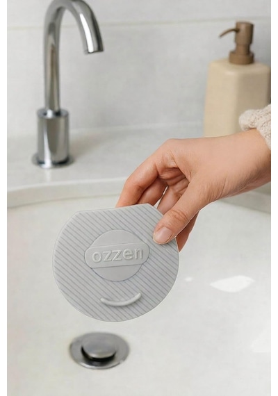 Lavabo Kötü Koku Giderici Önleyici Silikon Mat Sızdırmaz Lavabo Tıkacı Lavabo Tıpası Evye Kapağı Gri Diğer