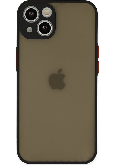 Muratech Newface Apple iPhone Uyumlu  15 Plus Kılıf Montreal Silikon Kapak - Siyah