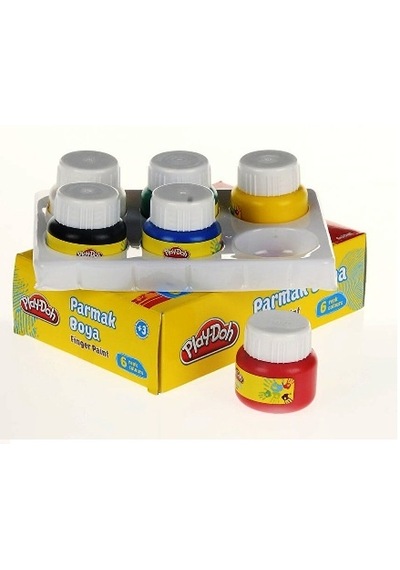 Play-Doh Parmak Boyası 6 Renk 30 MLx6