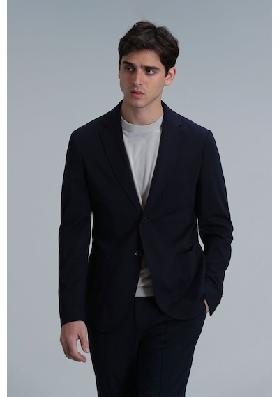 Lufian Erkek Peler Spor Blazer Slim Fit Ceket 111140158 Lacivert