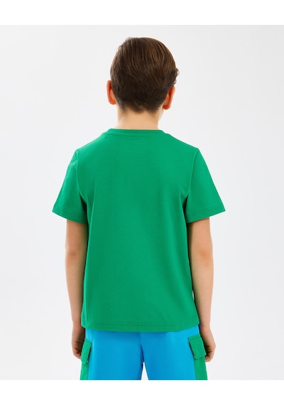 Skechers B Graphic Tee T-shirt Büyük Erkek Çocuk Dark Green Tshirt Sk2510028-300 Dark Green Koyu Yeşil