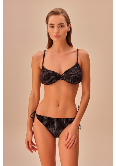 Suwen Line Lurex İnce Bağcıklı Bikini Alt Sb259911312d1312 Çizgili Simli
