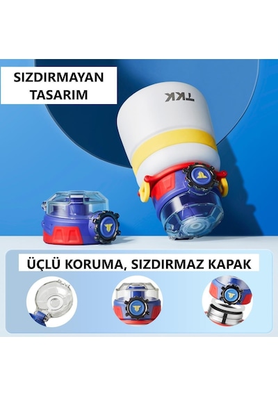Tkk Çelik Çocuk Matarası 600 Ml Turuncu Kamuflaj