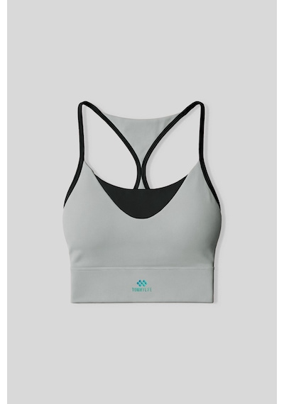 Tommy Life Taş Standart Fit Baskılı Sırt Detaylı Kadın Spor Büstiyer - 97300