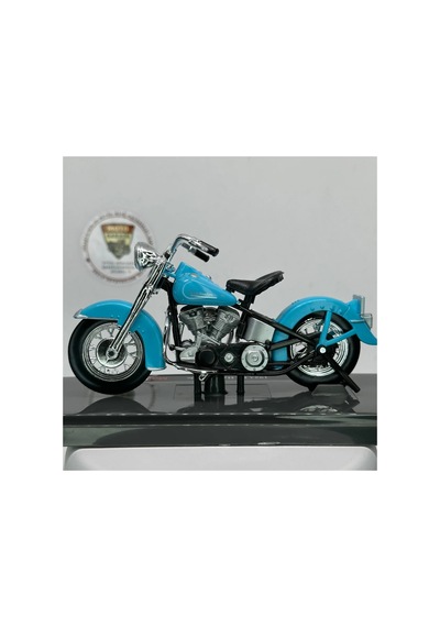 Harley Davidson Flh Duo Glide Maket Motor - 1:18 Maisto