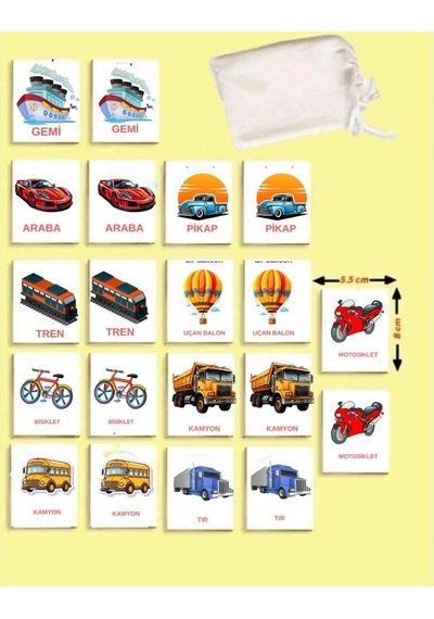 Zeka Kartları Eşleştirme Oyunu Araçlar Ahşap Eğitici Puzzle Oyun