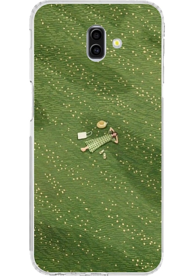 Samsung Galaxy J6 Plus Uyumlu Zamanı Durduran Yeşil Papatya Düşleri Baskılı Silikon Kılıf Renkli