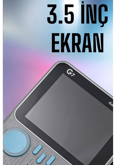 Mini i El isi 3.5 İnç Ekran Çift Konsol 666 Adet Retro Oyun Gameboy El isi
