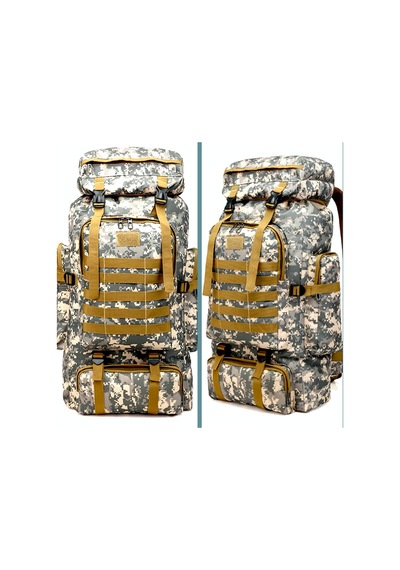 Omeniv Kamuflaj Sırt Çantası 80litre Av Kamp Outdoor Çok Renkli