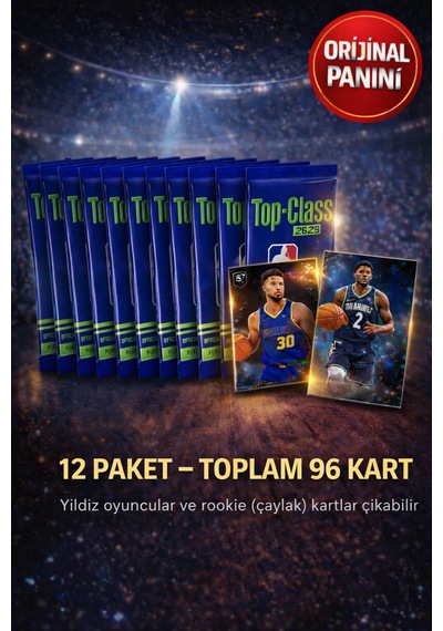 Panini Nba Top Class 2024 Koleksiyonluk Basketbolcu Kartları + 12 Paket 96 Adet Kart
