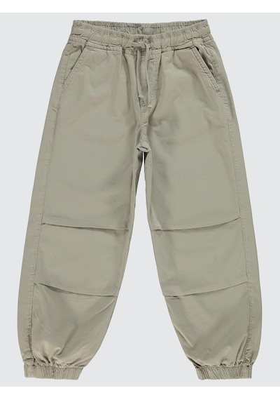 Civil Boys Paçası Lastikli 10-13 Yaş Pantolon - Bej