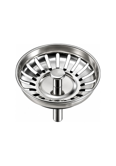 2 Adet Çöpmak 8 Cm Paslanmaz Çelik Mutfak Lavabo Evye Gider Süzgeci Sifon Tıpa Metal Süzgeç