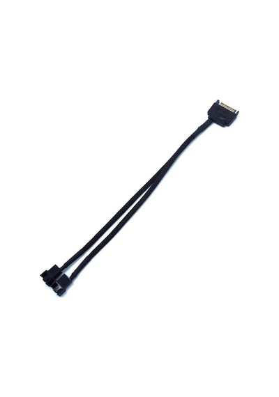 SATA Power To 2 Port Y 2 Pin Fan Çevirici PWM Çoklayıcı Splitter