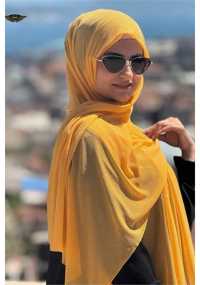 Aldaıyr Simli Şifon Şal Çok Rrenkli20