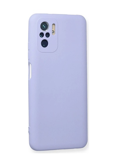 Xiaomi Redmi Note 10 Kılıf Nano İçi Kadife Silikon - Lila Belirtilmemiş