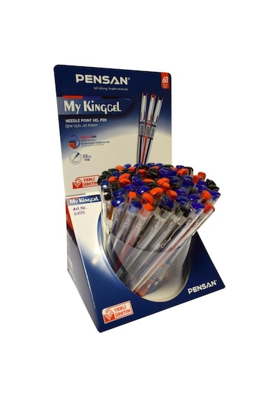Pensan My-Kıng Jel Metal Klipsli Msk 0,5 Mm Karışık Mavi-siyah-kı