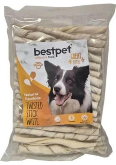 Bestpet Burgu Beyaz Kemik Çubuk Köpek Ödülü 350 G