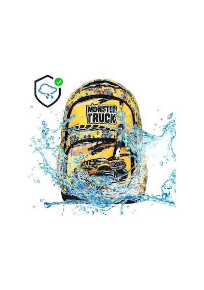 Goldline Avm Truck Çocuk İlkokul Okul Çanta Beslenme Kalemlik Seti 117 Sarı