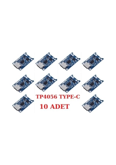 Tp4056 Type-C Usb 1S 3.7V Li-İon Pil Şarj Devresi (10 Adet)