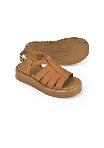Ziya, Hakiki Deri Kadın Sandalet 1511033z23069 Taba 1511033z23069 320 Taba