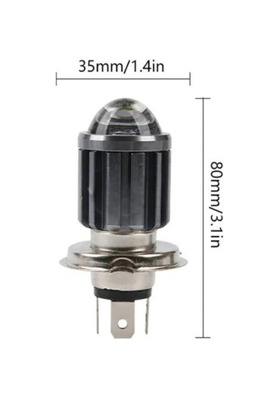 Csp Led Lamba Delici Yayıcı Uzun Kısa H4 00 Otomobil Motosiklet Mercekli Çift Renk Far Ampulü Led Far Beyaz - Sarı 1 Adet