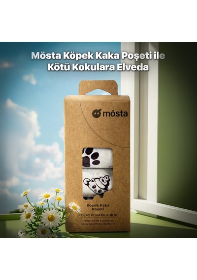 Ubpet Köpek Kaka Poşeti I Mösta Atık Poşeti I Kokulu 120 Adet 8'li Rulo