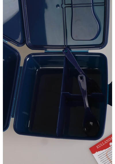 "dekomus Cep Defteri Hediyeli" Lisanslı Fenerbahçe Efsane Çubuklu 2 Katlı Beslenme Kutusu / Lunch Box Ahşap