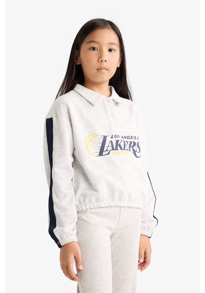 Defacto Kız Çocuk Nba Los Angeles Lakers Relax Fit Polo Yaka Sweatshirt F3201a825augr85 Gri Defacto Kız Çocuk Nba Los Angeles Lakers Relax Fit Polo Yaka Sweatshirt F3201a825augr85 Gri