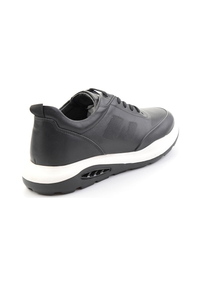 Bambi Siyah Hakiki Deri Erkek Sneaker E01958176343