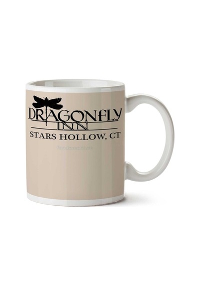 Dragonfly Inn Stars Hollow.png İki Tarafı Baskılı Kupa Bardak