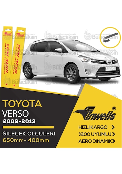 Toyota Uyumlu Verso Muz Silecek Takımı 2009-2013 İnwells
