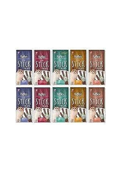 Reflex Stick Kedi Ödülü 3x5 Gr 10 Paket Kedi Ödül Çubuğu Maması