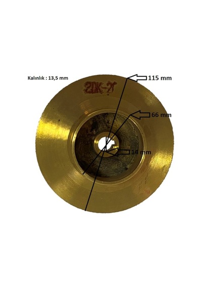 Santrifüj 2 Hp Salyangoz Pompa Bronz Su Fanı-su Pervanesi- Çap 115 Mm