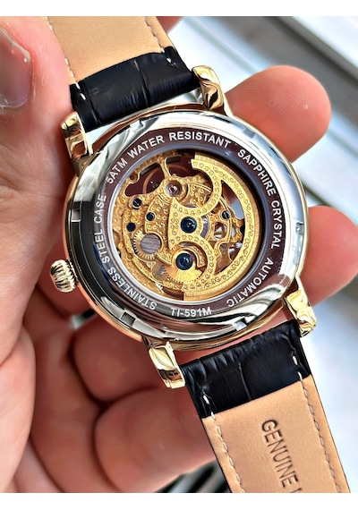 Tı-591d Tıger Otomatik Çelik Erkek Saati Altın