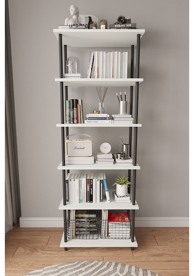 Çevir Kur 65 Cm Beyaz Kitaplık Beyaz