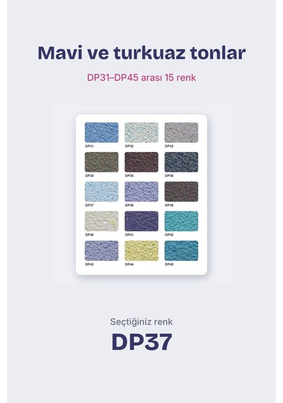 Depka Pamuk Sıva Dp37 2 Kg 7-8 M² İpek Sıva Alternatifi Isı Ve Ses Yalıtımlı Dekoratif Sıva