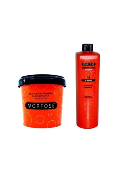 Morfose Mavi Toz Saç Açıcı Oryal 1 KG + 30 Vol Oksidan 1 L
