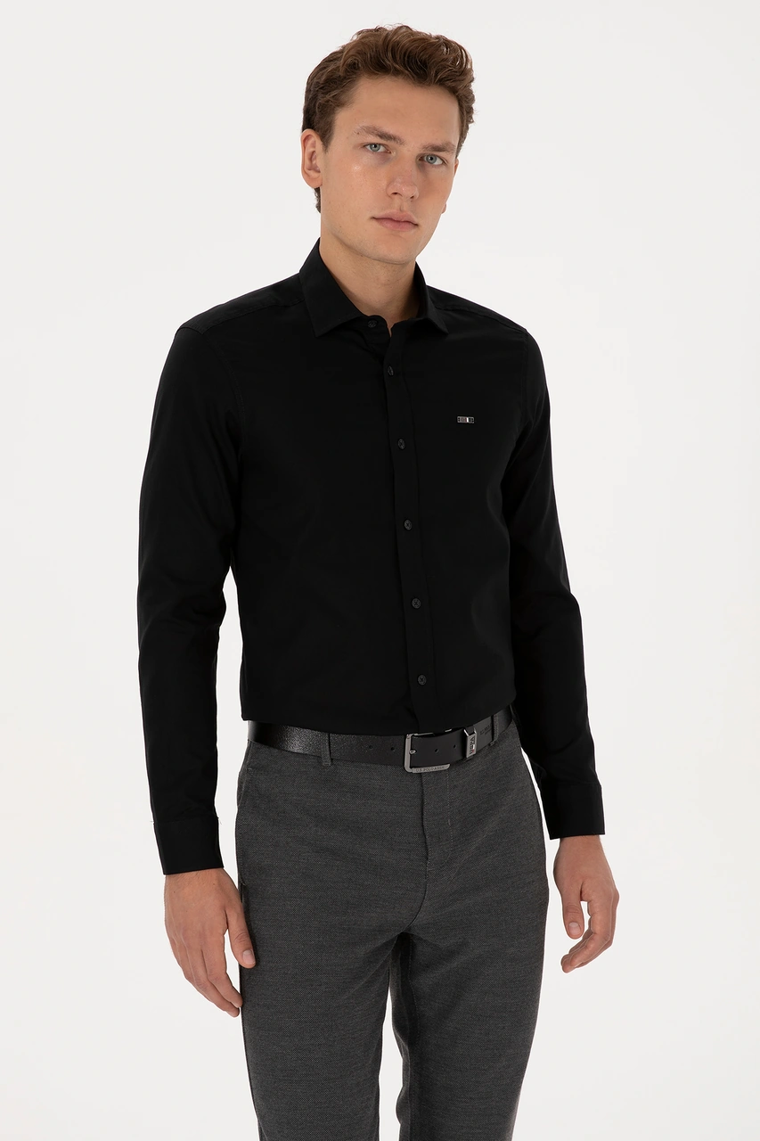 U.s. Polo Assn. Erkek Siyah Gömlek Basic 50307673-vr046 Siyah U.s. Polo Assn. Erkek Siyah Gömlek Basic 50307673-vr046 Siyah