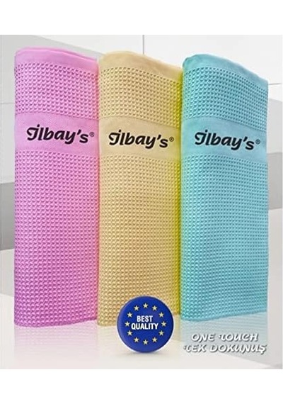 Baskılı 3' Lü Microfiber Temizlik Bezi 0