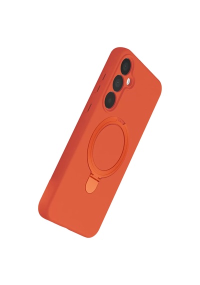 Newface Samsung Uyumlu Galaxy A25 5g Regal Magsafe Standlı Kapak - Turuncu Resimdeki