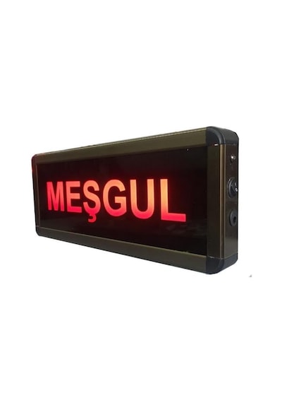 Sanec Kumandalı Ledli Meşgul Tabelası Kasa Ölçüsü: 12x30 Cm