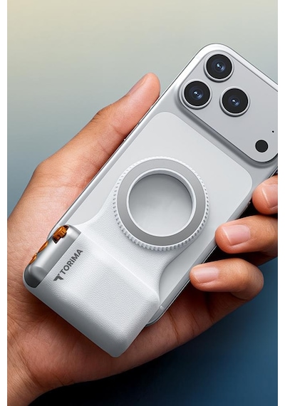 Telefon Tutucu Mıknatıslı Magsafe Uyumlu Bluetooth Deklanşör Kumandalı Tutucu Pcg01 Beyaz Siyah
