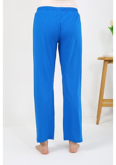 Akbeniz Kadın Penye Düz Tek Alt Pijama 27535 Mavi