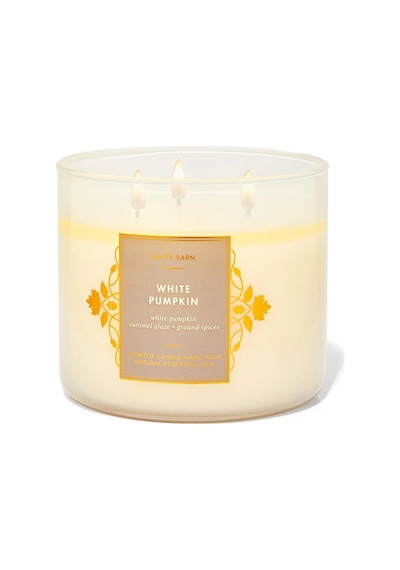 Bath & Body Works White Pumpkin Büyük Mum 411 G Çok Renkli