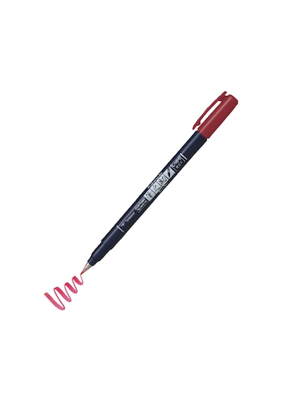 Tombow Fudenosuke Brush Pen Fırça Uçlu Kalem 25 Red