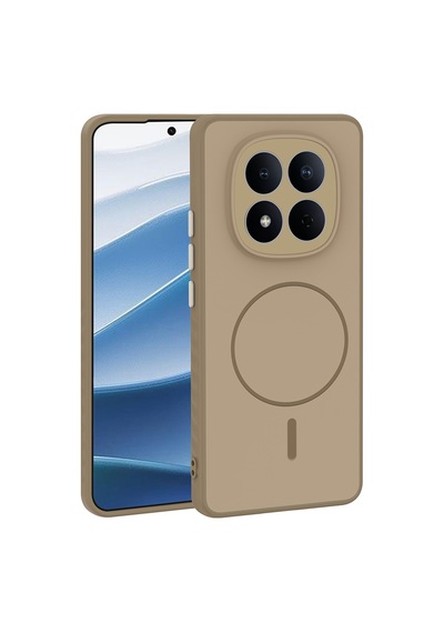 Xiaomi Redmi Note 15 5g Kılıf Kamera Lens Korumalı Magsafe Destekli Silikon Cherena Altın
