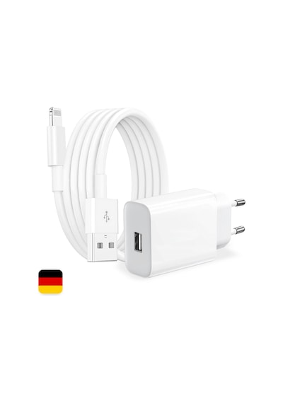 Woyax by Deji Apple Uyumlu iPhone Şarj Aleti/Cihazı 5, 5S - 6, 6S, 7 /Plus - SE 1 2 Nesil 10W Lightning Adaptör Set