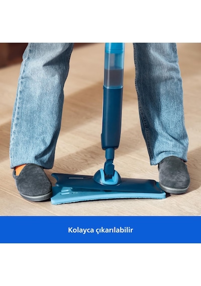 Lexroo Oneup Elektrikli Mop Değiştirilebilir Tekli Temizlik Pedi, Ahşap/parke Zeminler İçin Standart