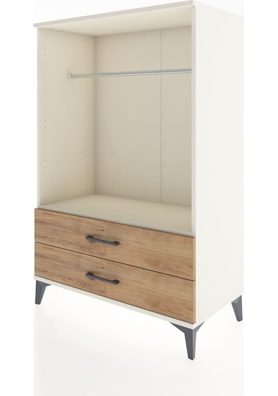 Hyperion Dolap Tek Raflı 2 Çekmeceli Tek Askılı 88x44x134 Ayt... Aytaşı