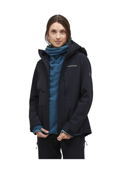 Peak Performance Peak Performance Ascent Softshell Kadın Montu 001 Siyah